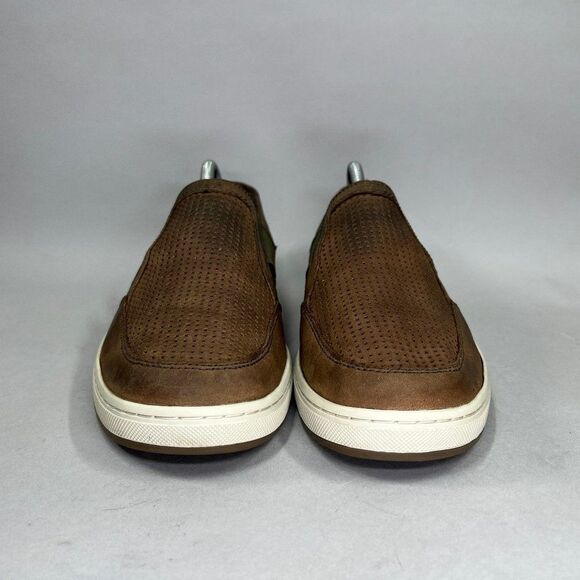 Abeo Advantage Pam Shoes Men's Size 9.5 Brown Leather Slip On Loafers Sneakers - Picture 2 of 11